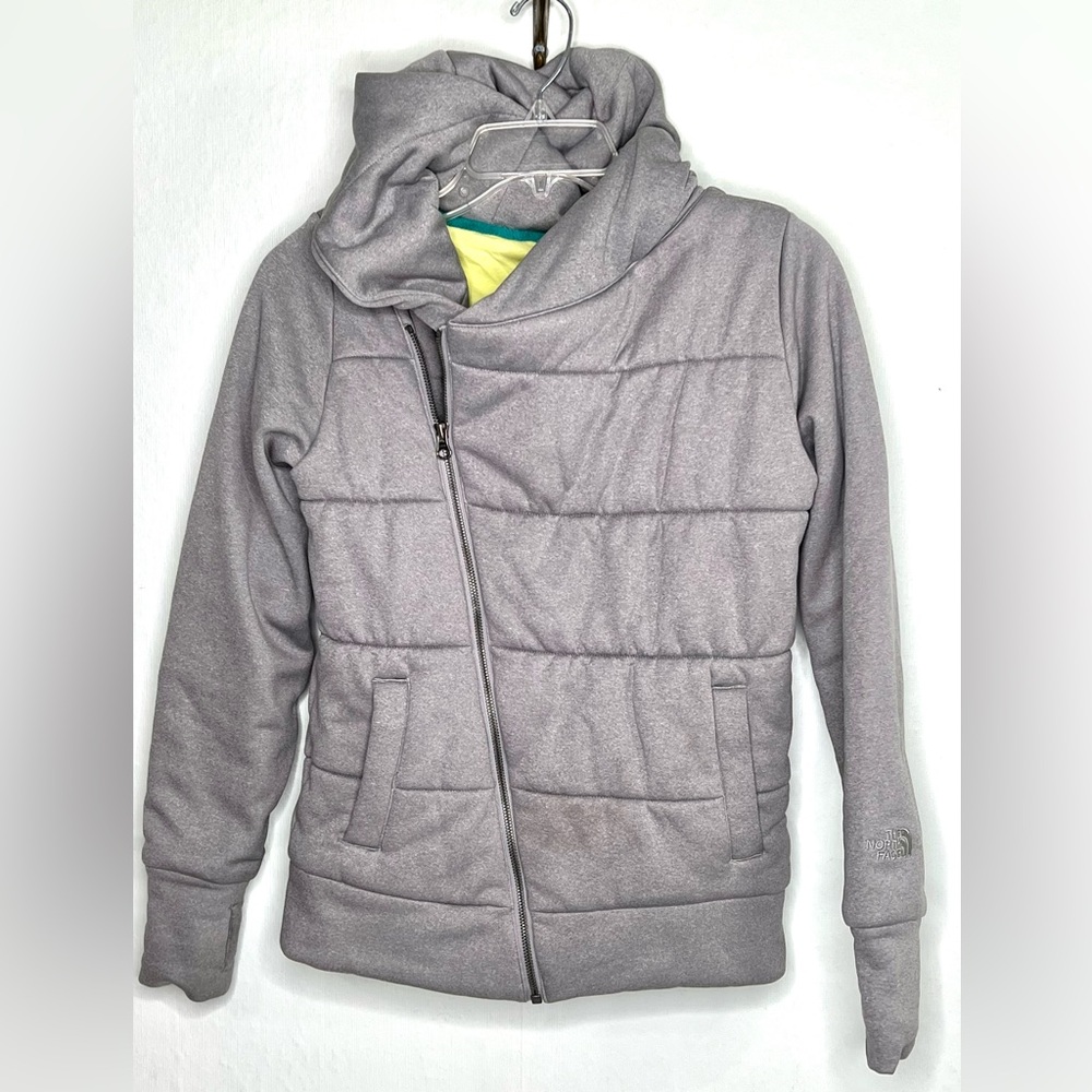 The North Face Women’s Sz. XS Puffer Asymmetrical Zip Hooded jacket #186